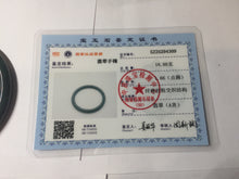 Load image into Gallery viewer, 55.4mm Certified Type A 100% Natural dark green/blue/gray Guatemala slim round cut Jadeite bangle PH139-4309
