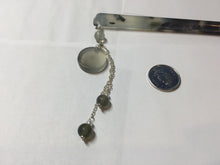 Load image into Gallery viewer, 18.5cm 100% Natural black white ink painting(水墨画) Xiu Jade (Serpentine) Hairpin AW65
