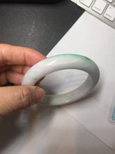 Load image into Gallery viewer, 59mm certified 100% Natural type A sunny green light purple white Jadeite Jade bangle PC252-0322
