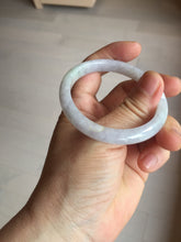 Load image into Gallery viewer, 51.5mm certified Type A 100% Natural light green purple white oval Jadeite Jade bangle PB180-9111
