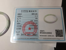 Load image into Gallery viewer, 54.4mm certified 100% natural Type A white/purple/sunny green slim round cut jadeite jade bangle PC253-0842
