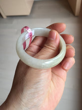 Load image into Gallery viewer, 48mm certified 100% natural Type A icy watery light green yellow white oval jadeite jade bangle PC16-6669
