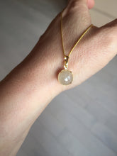 Load image into Gallery viewer, 10.5mm 100% natural type A yellow purple Jadeite Jade simple is the best series pendant PF50
