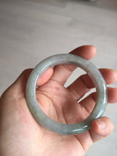 Load image into Gallery viewer, 53mm 100% natural certified dark green/gray jadeite jade bangle BM53-8655
