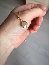 Load image into Gallery viewer, 10.5mm 100% natural type A yellow purple Jadeite Jade simple is the best series pendant PF50
