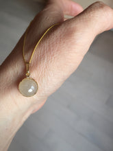 Load image into Gallery viewer, 10.5mm 100% natural type A yellow purple Jadeite Jade simple is the best series pendant PF50
