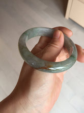 Load image into Gallery viewer, 56.2mm certified Type A 100% Natural green/red/gray/purple (FU LU SHOU) Jadeite Jade bangle BL78-8659
