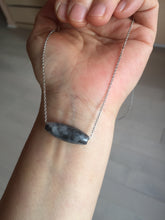 Load image into Gallery viewer, 100% Natural black/white WuJi(乌鸡) jadeite jade Olives shape dzi bead(heaven's bead 天珠) Pendant bracelet group PF49
