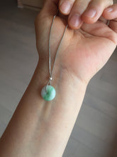 Load image into Gallery viewer, 12.5mm Type A 100% Natural sunny green white purple Jadeite Safety Guardian Button donuts pendant PH60 Add on item
