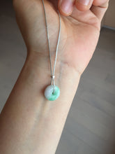 Load image into Gallery viewer, 12.5mm Type A 100% Natural sunny green white purple Jadeite Safety Guardian Button donuts pendant PH60 Add on item
