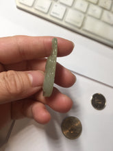 Load image into Gallery viewer, Type A 100% Natural Light Green-Gray (淡油冰) Jadeite Jade Monkey with Longevity Peach (寿桃) Pendant – Wisdom, Courage &amp; Longevity PC240
