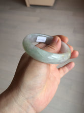 Load image into Gallery viewer, 51.5mm certified 100% natural type A light purple sunny green yellow oval jadeite jade bangle BL77-8666
