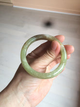 Load image into Gallery viewer, 51.7mm certified Type A 100% Natural yellow/sugar brown flying snow and dandelions nephrite Jade bangle HE78-0462
