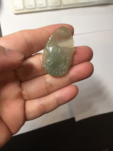 Load image into Gallery viewer, Type A 100% Natural Light Green-Gray (淡油冰) Jadeite Jade Pig Pendant – Abundance, Prosperity, Happiness &amp; Good Fortune PC241
