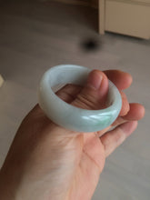 Load image into Gallery viewer, 41.1mm certified Type A 100% Natural sunny green white Jadeite Jade little kid bangle BG35-0099
