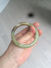 Load image into Gallery viewer, 51.7mm certified Type A 100% Natural yellow/sugar brown flying snow and dandelions nephrite Jade bangle HE78-0462
