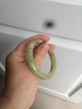 Load image into Gallery viewer, 51.7mm certified Type A 100% Natural yellow/sugar brown flying snow and dandelions nephrite Jade bangle HE78-0462
