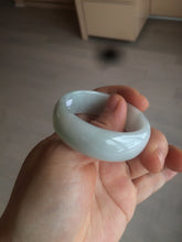 Load image into Gallery viewer, 41.1mm certified Type A 100% Natural sunny green white Jadeite Jade little kid bangle BG35-0099

