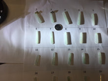 Load image into Gallery viewer, 100% Natural type A icy watery light green white narrow rectangle Jadeite Jade safe and sound pendant group BS139 Add on item
