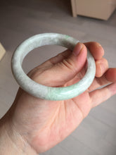 Load image into Gallery viewer, 56.5mm 100% natural type A sunny green/white/purple jadeite jade bangle BM49-8039
