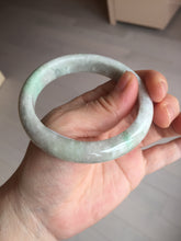 Load image into Gallery viewer, 56.5mm 100% natural type A sunny green/white/purple jadeite jade bangle BM49-8039
