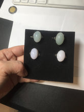 Load image into Gallery viewer, 100% natural type A icy watery green dark green four-prong jadeite jade ring group AA91
