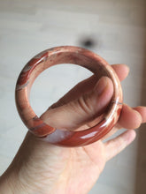 Load image into Gallery viewer, 53mm 100% natural red/pink red jasper stone bangle XY89
