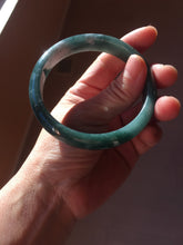 Load image into Gallery viewer, 60.6mm Certified Type A 100% Natural dark green/blue/gray/black Guatemala Jadeite bangle Pb280-0691
