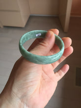 Load image into Gallery viewer, 51.7 mm Type A 100% Natural bean green thin style Jadeite Jade bangle PH162
