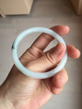 Load image into Gallery viewer, 56mm Certified Type A 100% Natural light green purple slim round cut Jadeite bangle PB175-9123
