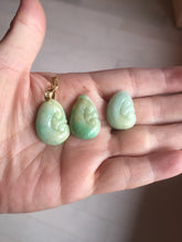 Load image into Gallery viewer, 100% Natural type A sunny green yellow jadeite Jade RuYi(如意) pendant PB50

