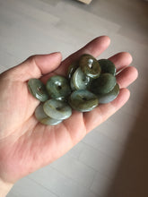 Load image into Gallery viewer, 22-25mm Type A 100% Natural dark green/white/yellow /gray/black Jadeite Jade Safety Guardian Button donut Pendant group PB49 (Add-on items)
