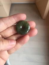 Load image into Gallery viewer, 22-25mm Type A 100% Natural dark green/white/yellow /gray/black Jadeite Jade Safety Guardian Button donut Pendant group PB49 (Add-on items)
