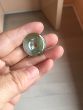 Load image into Gallery viewer, 22-25mm Type A 100% Natural dark green/white/yellow /gray/black Jadeite Jade Safety Guardian Button donut Pendant group PB49 (Add-on items)
