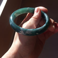 Load image into Gallery viewer, 60.6mm Certified Type A 100% Natural dark green/blue/gray/black Guatemala Jadeite bangle PB278-0712
