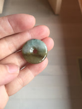 Load image into Gallery viewer, 22-25mm Type A 100% Natural dark green/white/yellow /gray/black Jadeite Jade Safety Guardian Button donut Pendant group PB49 (Add-on items)
