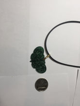 Load image into Gallery viewer, 100% Natural type A icy watery  light dark green/blue/gray/black Guatemala Jadeite Jade butterfly pendant PF48
