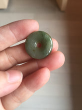 Load image into Gallery viewer, 22-25mm Type A 100% Natural dark green/white/yellow /gray/black Jadeite Jade Safety Guardian Button donut Pendant group PB49 (Add-on items)
