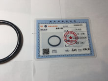 Load image into Gallery viewer, 57mm Type A 100% Natural half black(乌鸡) half icy blue (蓝水) Guatemala Slim Round Cut Jadeite Bangle PJ132-1375
