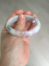 Load image into Gallery viewer, 50mm certified Type A 100% Natural light green purple yellow(FU LU SHOU) oval Jadeite Jade bangle BQ54-8192(Etsy listed))
