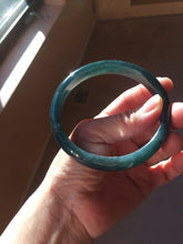 Load image into Gallery viewer, 62mm Certified Type A 100% Natural dark green/blue/gray/black Guatemala Jadeite bangle PB277-0704
