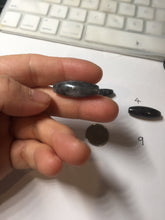 Load image into Gallery viewer, 100% Natural black/white WuJi(乌鸡) jadeite jade Olives shape dzi bead(heaven's bead 天珠) Pendant bracelet group PF49
