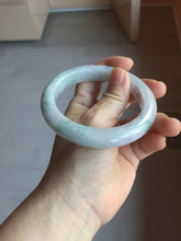 Load image into Gallery viewer, 60.5mm Certified Type A 100% Natural icy watery green/purple chubby Jadeite Jade bangle PB244-9527

