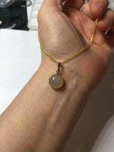 Load image into Gallery viewer, 10.5mm 100% natural type A yellow purple Jadeite Jade simple is the best series pendant PF50
