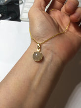 Load image into Gallery viewer, 10.5mm 100% natural type A yellow purple Jadeite Jade simple is the best series pendant PF50
