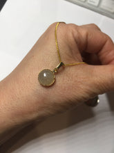 Load image into Gallery viewer, 10.5mm 100% natural type A yellow purple Jadeite Jade simple is the best series pendant PF50
