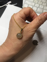 Load image into Gallery viewer, 10.5mm 100% natural type A yellow purple Jadeite Jade simple is the best series pendant PF50
