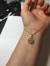 Load image into Gallery viewer, 10.5mm 100% natural type A yellow purple Jadeite Jade simple is the best series pendant PF50
