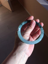 Load image into Gallery viewer, 57mm Certified type A 100% Natural light green blue purple gray black Jadeite bangle PB275-2747
