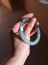 Load image into Gallery viewer, 57mm Certified type A 100% Natural light green blue purple gray black Jadeite bangle PB275-2747
